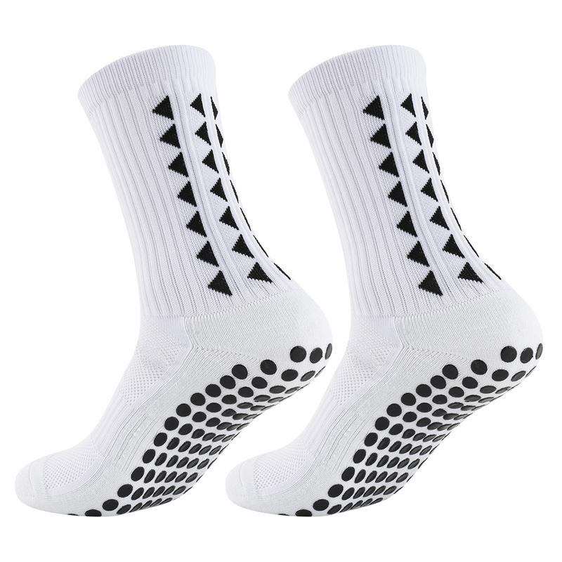 4 Pairs Anti Slip Soccer Socks Non Slip Grip Pads Sports Socks For Kids Youth Adults For Football Basketball