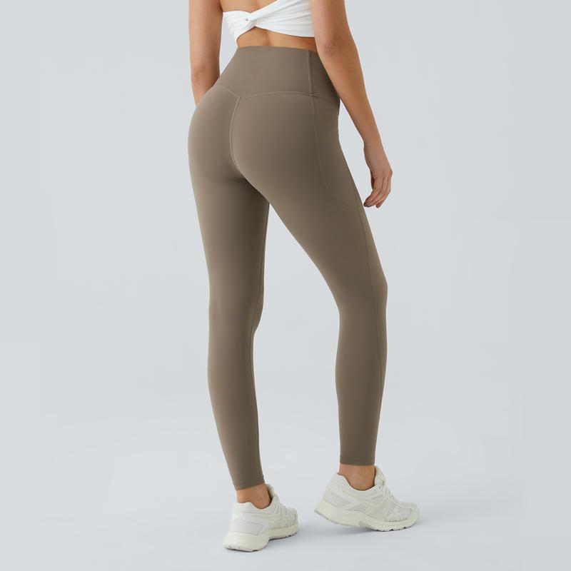 haIara SoCinched High Waisted Tummy Control Side Pocket Shaping Training Leggings