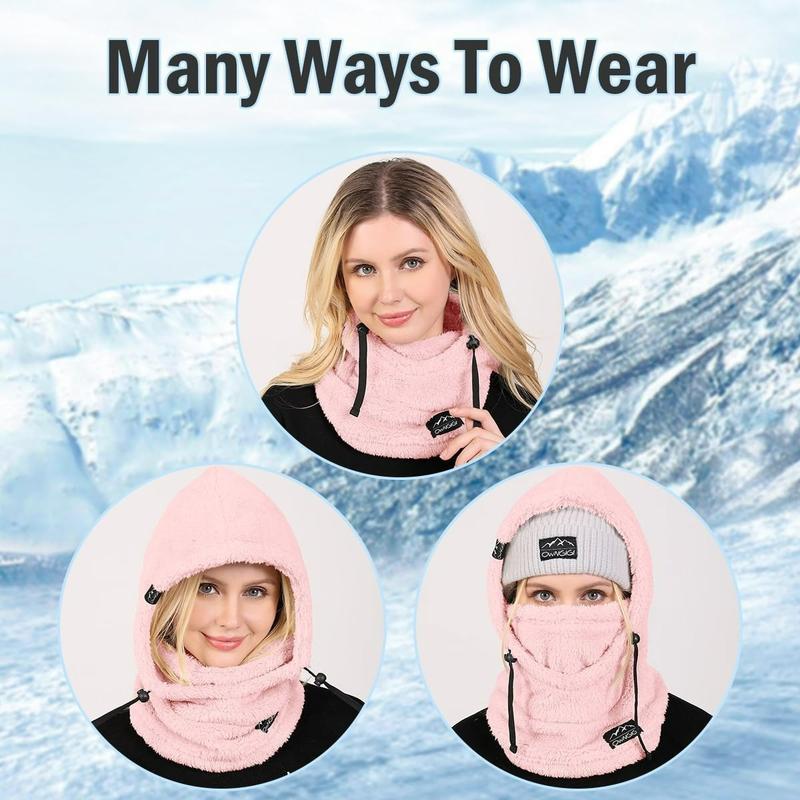 Balaclava Wind-Resistant Winter Face Mask,Fleece Ski Mask for Men and Women,Warm Face Cover Hat Cap Scarf