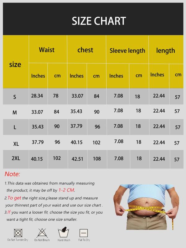 Men's Short Sleeve Round Neck Sauna Sports Tee, Compression Sweat-wicking Sport T-shirt, Clothes Top for Workout Gym Exercise