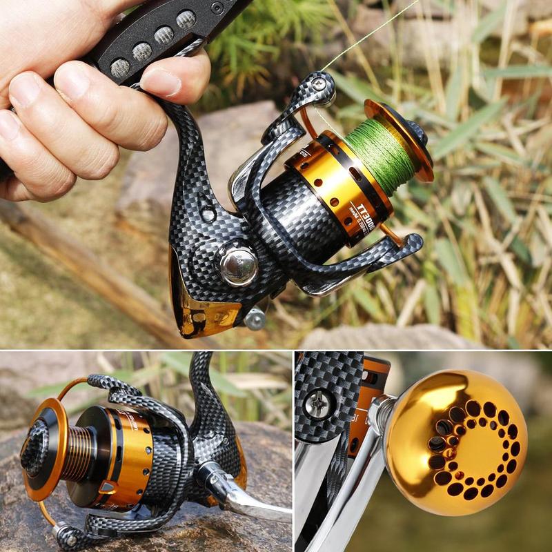 Fishing Reel, 1 Count 5.2:1 Gear Ratio Spinning Fishing Reel, Fishing Accessories for Saltwater and Freshwater Fishing