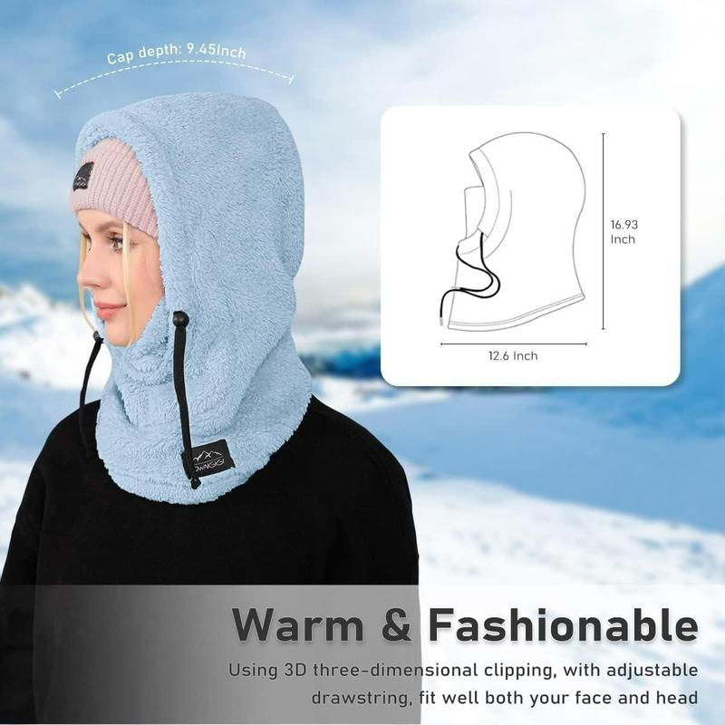 Balaclava Wind-Resistant Winter Face Mask,Fleece Ski Mask for Men and Women,Warm Face Cover Hat Cap Scarf