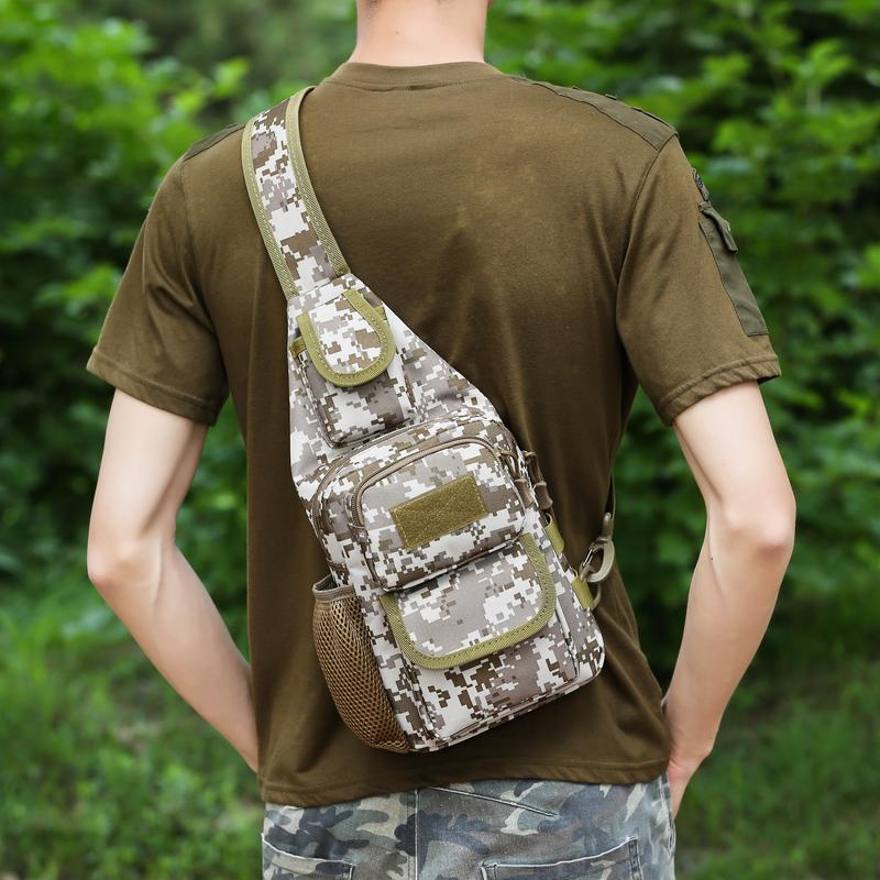 Maxoner Picnic Backpack Military Tactical Shoulder Bag Men Hiking Backpack Nylon Outdoor Hunting Camping Fishing Molle Army Trekking Chest Sling Bag