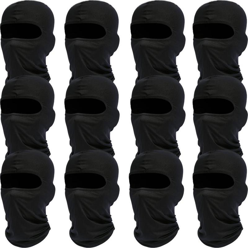 Full Face Sun Protection Cover, 12pcs set Breathable Sun Protection Face Mask, Balaclava Mask, Outdoor Sports Face Cover for Men & Women, Ski Mask, Face Covers, Winter Gear, Christmas Gift