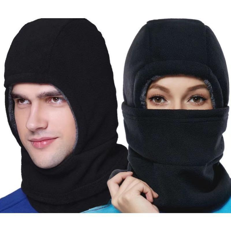 Three-in-One Winter Outdoor Warm Mask: Windproof Head Cover, Earmuffs, and Wool Thickened Warm Windproof Cold Protection Warm Windproof