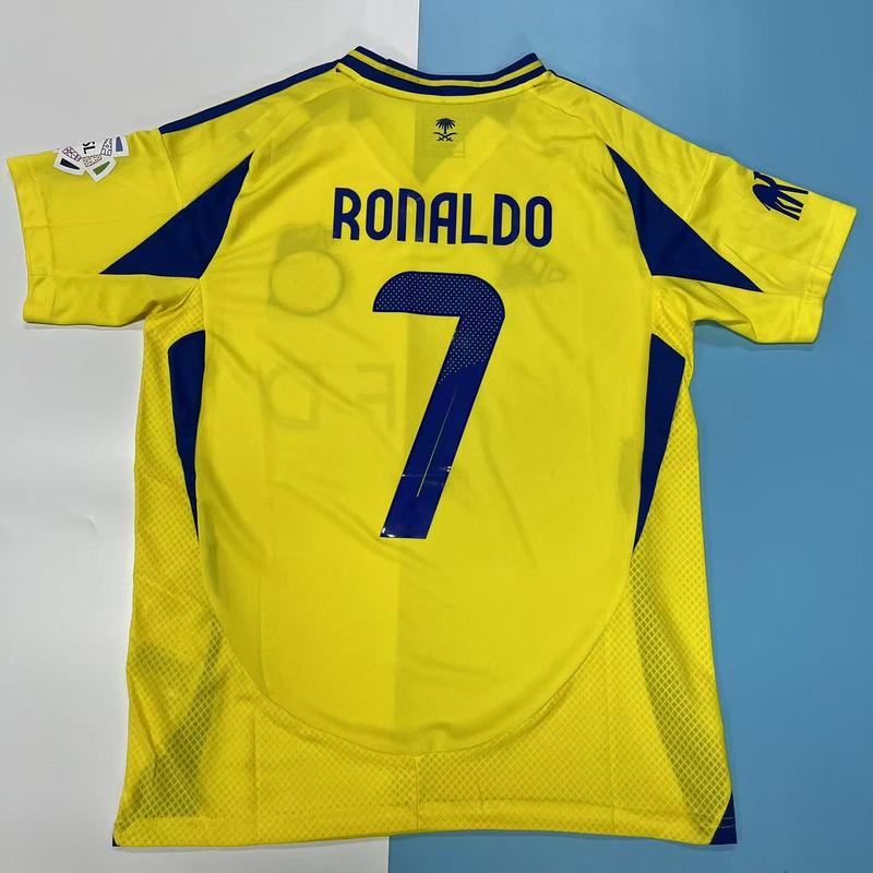 2024 25 New Saudi League Riyadh Victory Home7 Ronaldo Short Sleeved Football Jersey