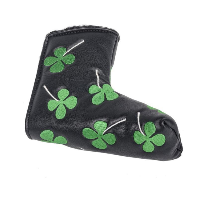 Four-leaf Pattern Golf Club Head Cover, Creative Embroidery Golf Club Head Cover, Golf Club Protector for Men & Women