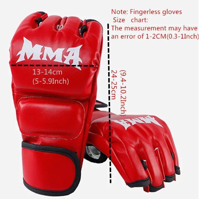 Boxing Gloves, 1 Pair Half Finger Training Boxing Gloves, Taekwondo Karate Gloves, Training Equipment for Boxing & Martial Arts