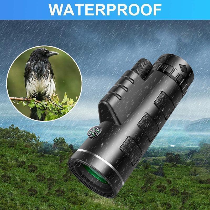 Portable Mini Monocular, 40x60 High Definition Monocular, Multipurpose Monocular for Outdoor Camping, Hiking, Bird Watching, Fishing, Christmas Gift