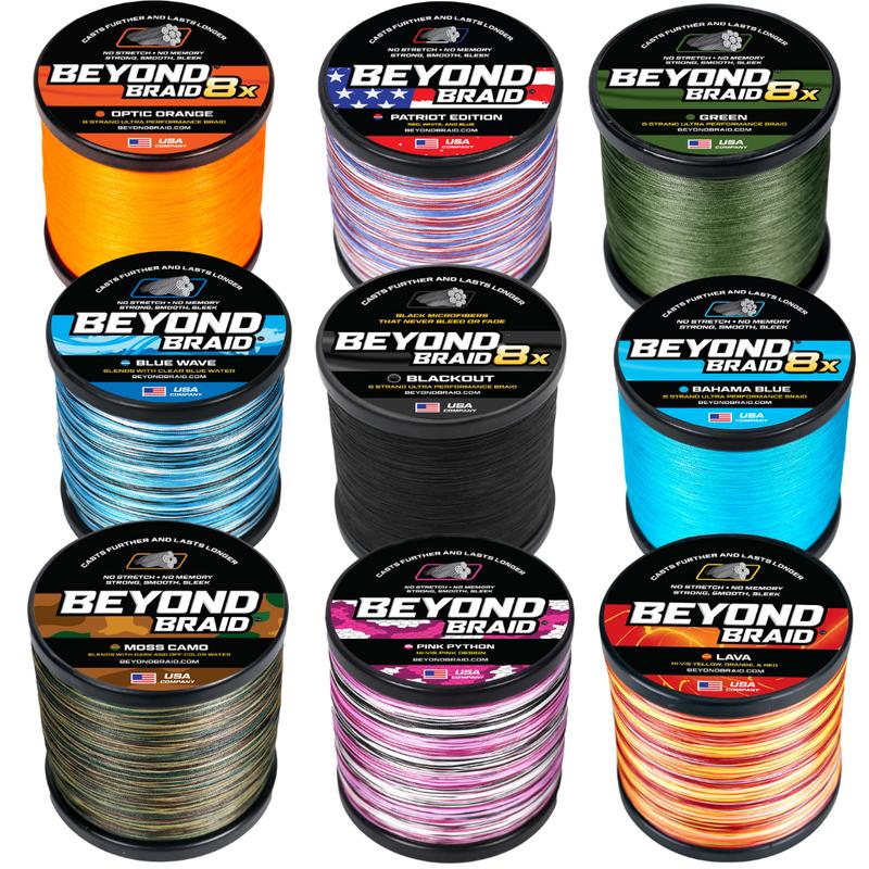 Braided Fishing Line - 300 Yards, Pro Grade Performance for Saltwater & Freshwater- Beyond Braid