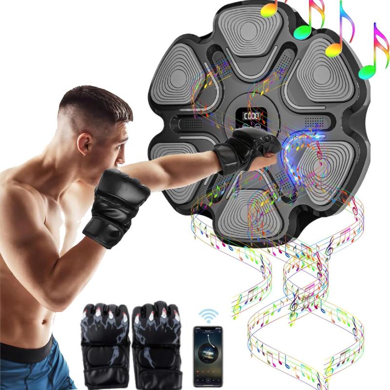 Music Boxing Machine with Boxing Gloves, 1 Set Smart Boxing Equipment, Boxing Music Workout Machine with 9 Modes Speeds, Boxing Wall Machine, Professional Boxing Equipment for Home Gym, Christmas Gift