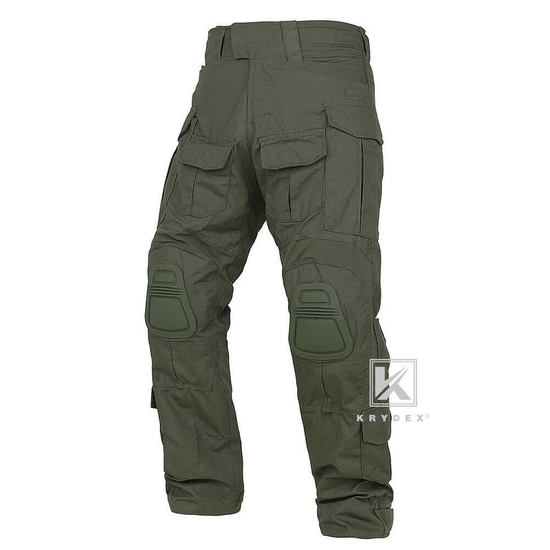 KRYDEX  G3 Combat Training Pants  Tactical Cargo Trousers With Knee Pads Men's Camo Print Waterproof Tactical Pants