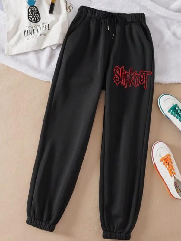 Slipknot Logo Sweatpants, Slipknot Cotton Sport Sweatpants, Music Band, Unisex Gift For Him, Gift For Her P728