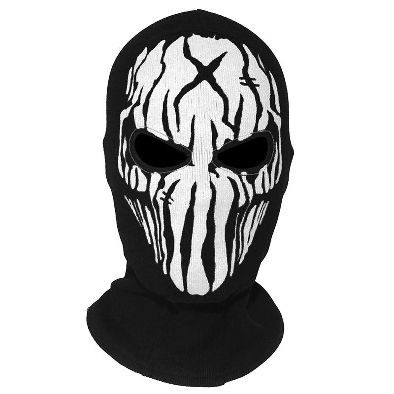 Unisex Striped Pattern Balaclava Hat, 1 Count Windproof Warm Face Cover For Skiing Cycling Role Playing, Sports & Outdoor Accessories