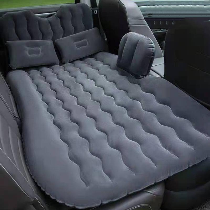 Inflatable Car Air Mattress Back Seat Bed, Thickened Car Camping Travel Blow Up Portable Air Mattress Bed Set, Car Sleeping Bed for Car Universal SUV