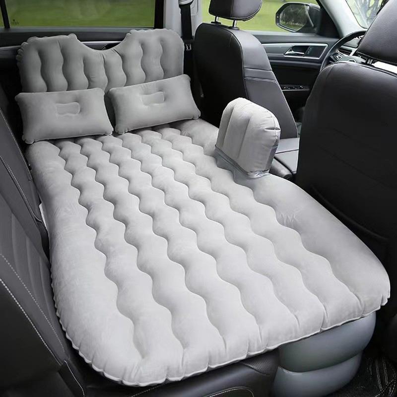 Inflatable Car Air Mattress Back Seat Bed, Thickened Car Camping Travel Blow Up Portable Air Mattress Bed Set, Car Sleeping Bed for Car Universal SUV