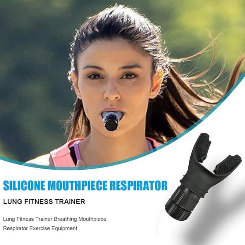 Lung Trainer Sports Breathing Trainer Silicone Hypoxia Training Device Endurance Training Portable Breathing Apparatus Fitness Trainer for Men, Women, Runners, Athletes, Sports Enthusiasts