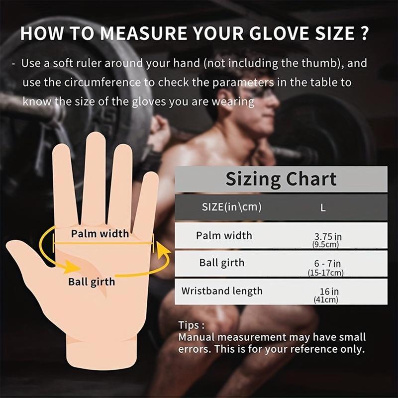 Adjustable Weight Lifting Gloves, 1 Pair Non-slip Breathable Sports Gloves, Fitness Gloves for Men & Women, Gym Accessories