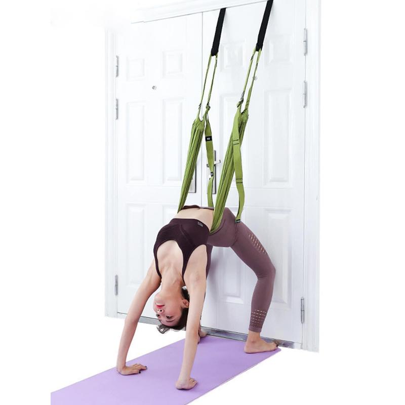 1pc Aerial Yoga Hammock Lower Back Training Stretch Elastic Band For Inversion, Split And Backbend, Yoga Auxiliary Rope