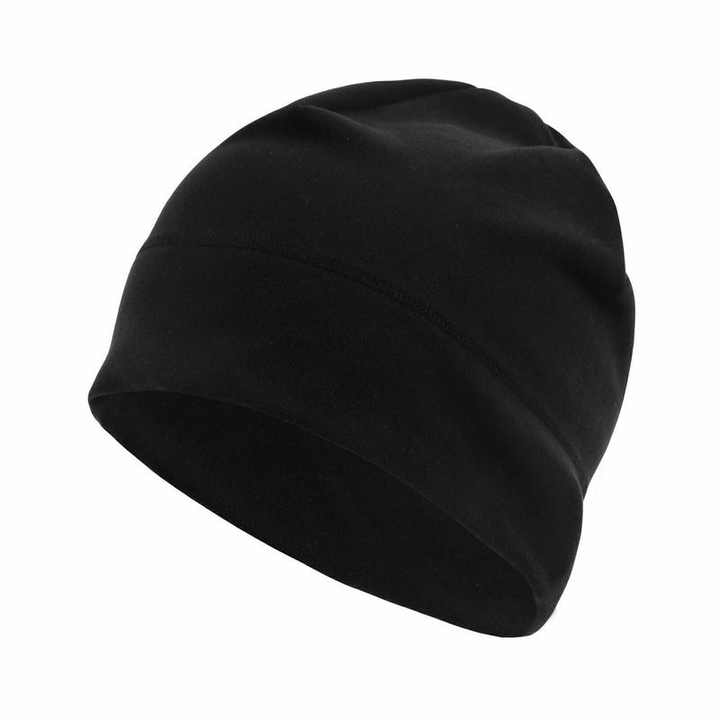 1Count Winter Skull Cap Ski Warm Fleece Windproof Beanie Black Hat  for Men Women