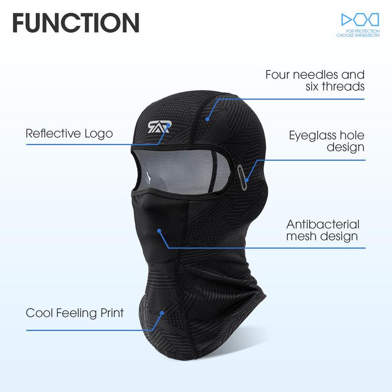 Balaclava with Glasses Cutout, 1 Count 2 Counts Summer Face Mask, Sun Protection Cooling Neck Gaiter, Breathable Face Cover for Cycling Motorcycle