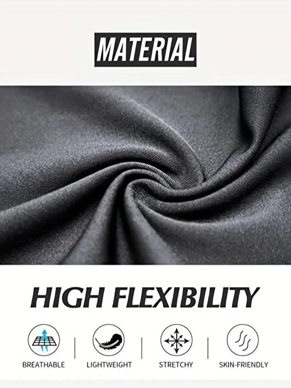 Men's Solid Pocket Design Compression Sports Shorts, Quick Drying Breathable Comfortable Shorts, Men's Sportswear for Gym Workout Running Cycling