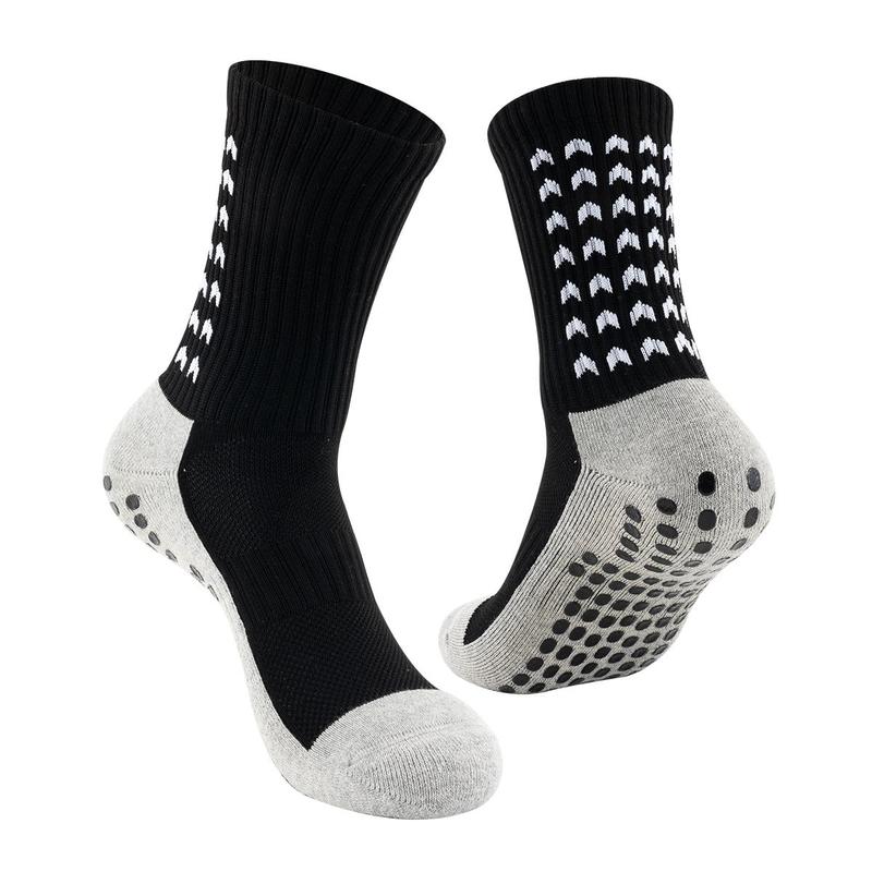 Professional Football Socks, 1 Pair Non-slip Breathable Comfortable Sports Socks for Men & Women, Athletic Socks for Running Jogging Training