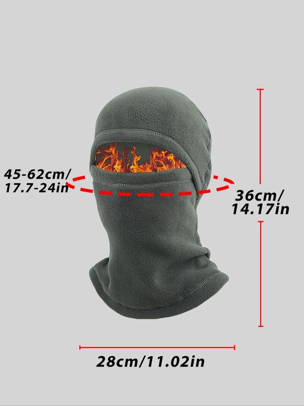 Windproof Warm Balaclava,  Solid Color Face Mask, Sports & Outdoor Clothing Accessories for Motorcycle Riding & Outdoor Sports