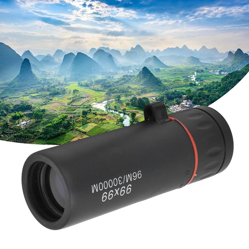 Portable Handheld Telescope, 99x99 Mini Monocular Telescope, Low‑Light Zoom Night Vision Clear Telescope for Adults Hiking, Travelling, Camping, Travelling Scenery