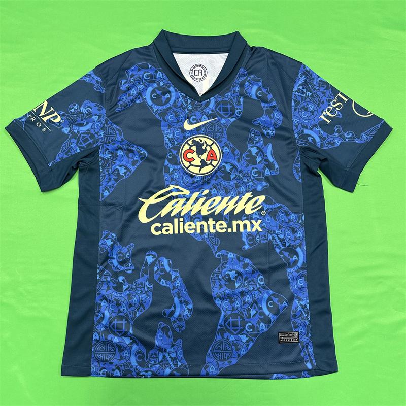 NIKE 24 25 Club America 3rd Away Short Sleeve Top Soccer Jerseys LIGAMX