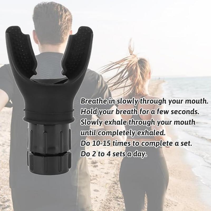 Lung Trainer Sports Breathing Trainer Silicone Hypoxia Training Device Endurance Training Portable Breathing Apparatus Fitness Trainer for Men, Women, Runners, Athletes, Sports Enthusiasts