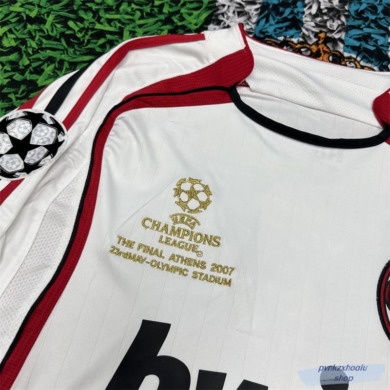 AC Milan 06-07 UEFA Champions League final version of Kaka long short-sleeved jersey Inzaghi team uniforms retro suit soccer uniforms