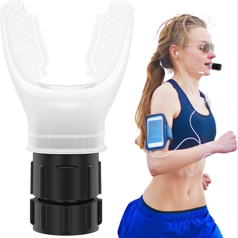 Portable Respiratory Muscle Trainer with Resistance Adjustable, Durable Silicone Exercise Trainer for Improved Endurance and Strength, Easy-to-clean