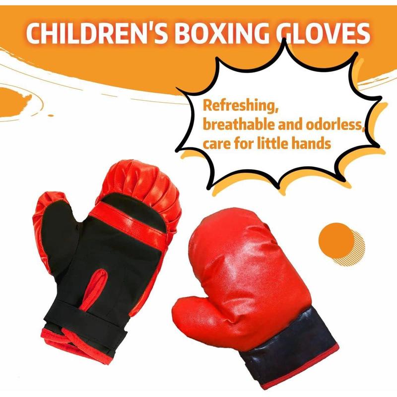 Punching Bag for Kids, Kids Boxing Bag with Stand, 3 4 5 6 7 8 9 10 Years Old Adjustable Kids Punching Bag, Boxing Equipment with Boxing Gloves, Boxing Set as Boys & Girls Toys Gifts