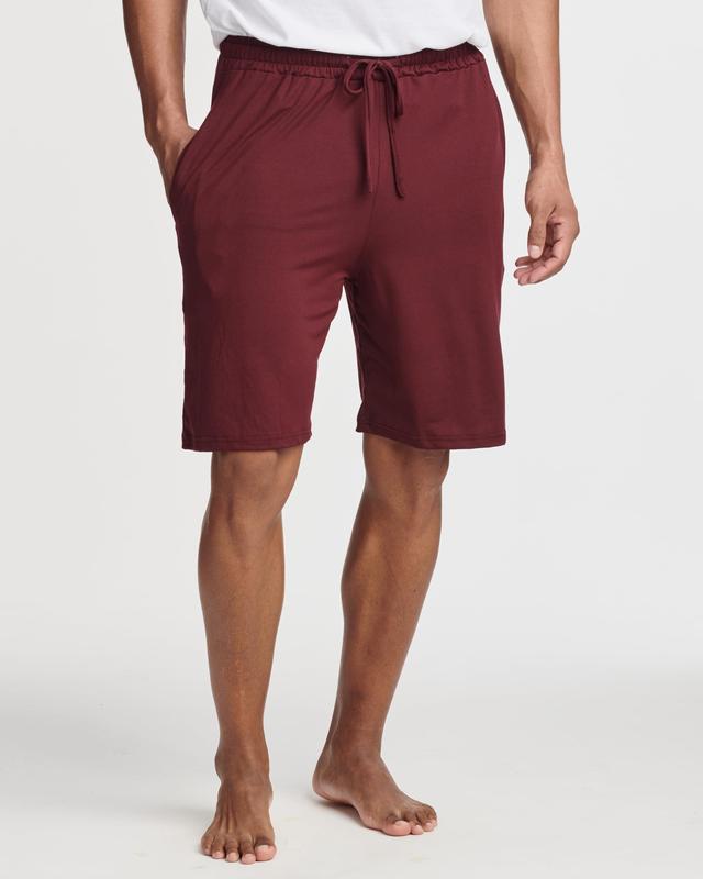 Real Essentials 3 Pack: Men's Soft Pajama Shorts with Drawstring & Pockets 4-Way Stretch & Wicking (Available In Big & Tall)