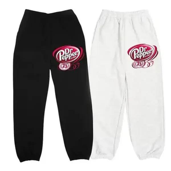 Unisex Y2k Dr Pepper Soda Est 1885 Logo Sweatpants, Outdoors and Sport Joggers for Daily Wear, Unisex Clothes, Fit for Hoodie and Sweater, Comfortable and Fashionable Trousers Pants, Gift for Him and Her