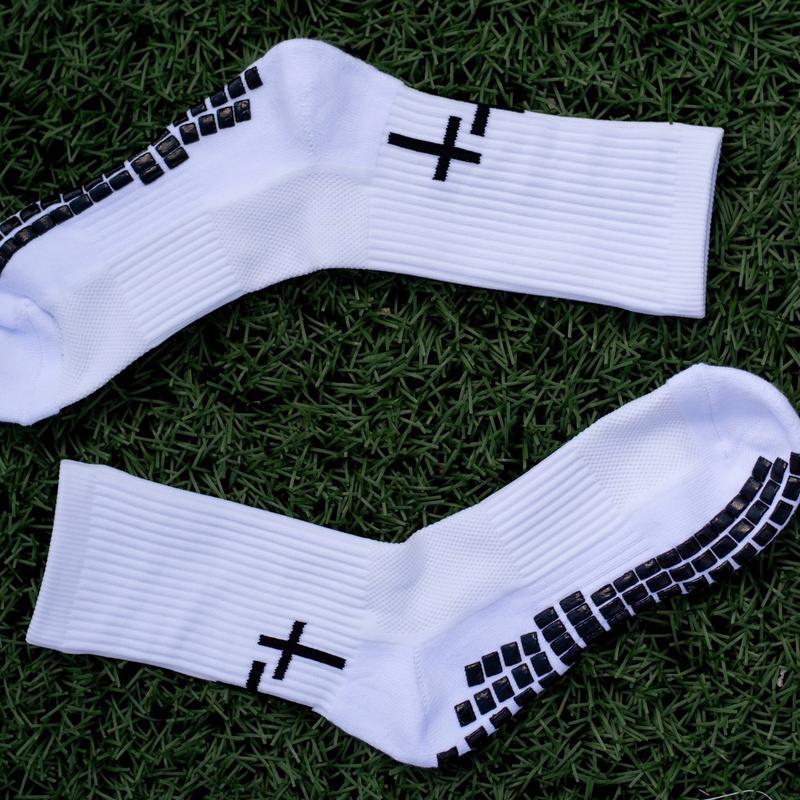 Cross Grip Soccer Socks- Anti-Slip Grips Sports Sock- With breathable and thickened sole- Available for US 6-13