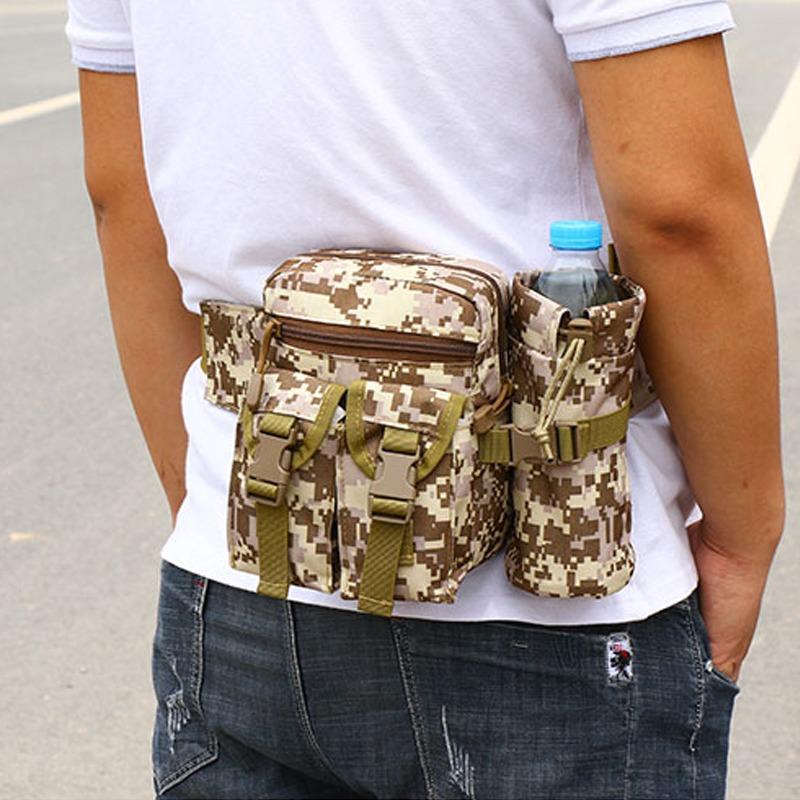 Outdoor Cycling Waist Bag, Multifunctional Water Bottle Storage Bags, Running Headset Storage Equipment