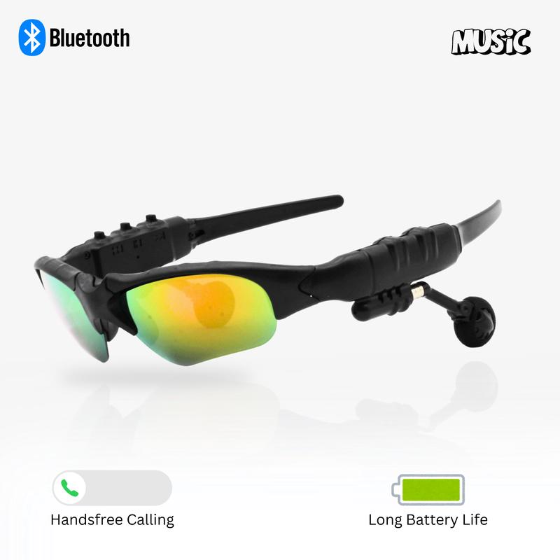 Smart Sport Sunglasses 5.0: Bluetooth Handsfree Headset with Enhanced UV Protection, Polarized Lenses, and Long Battery Life. Wireless Smart