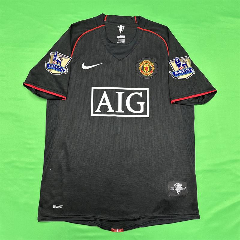 Nike 08 09 Retro Manchester United  Final Edition RONALDO  #7 Vintage Soccer  Jerseys