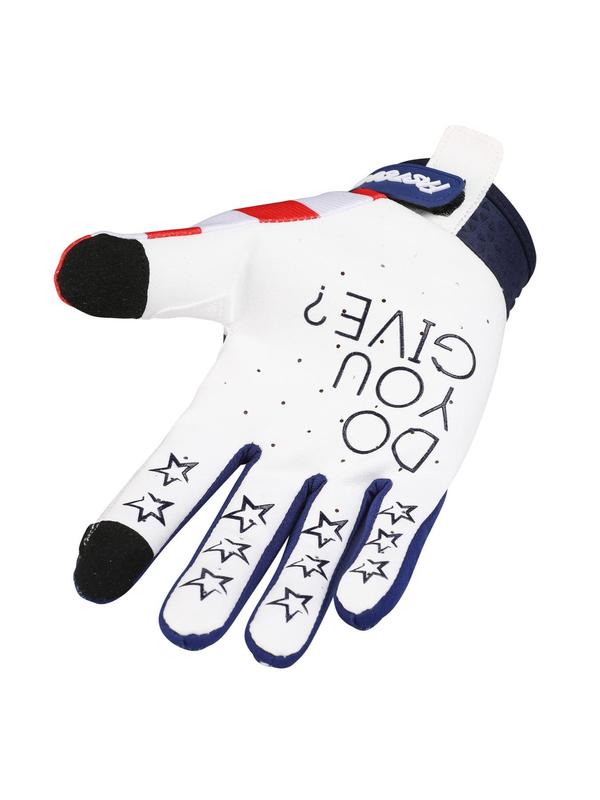 American Flag & Letter Print Sports Gloves, Non-Slip Breathable Riding Cycling Gloves, Outdoor Gloves for Men & Women