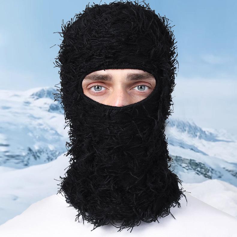 Balaclava Knitted Ski Mask for Men Women Full Face Winter Windproof Neck Warmer Knitting Trendy Mask