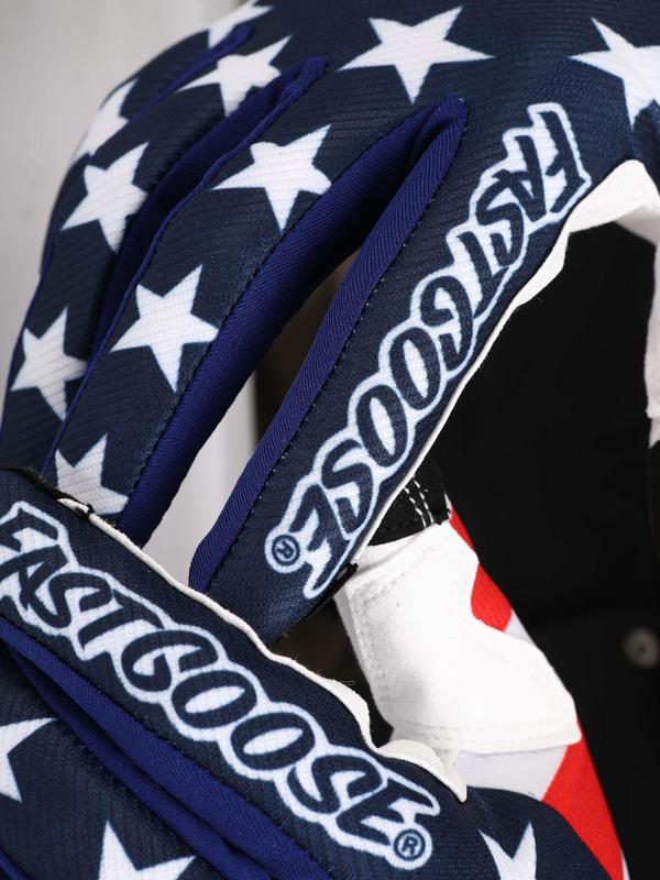 American Flag & Letter Print Sports Gloves, Non-Slip Breathable Riding Cycling Gloves, Outdoor Gloves for Men & Women