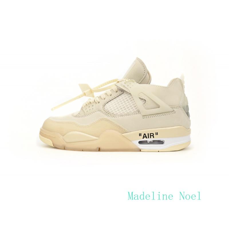 Jordan 4 popular beige fashionable retro sports shoes, anti slip and shock-absorbing trend versatile basketball shoes Hot-selling item Sizzling Hot Sale