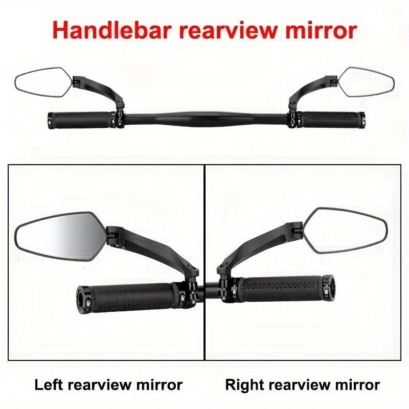 Bicycle Rearview Mirror, 1 Count Universal Fit Rotatable Left & Right Bicycle Rearview Mirror, Cycling Accessories for Bicycle, Motorcycle, Bike