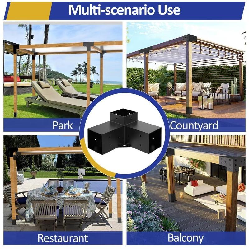 Heavy Alloy Steel Pergola Kit for 4