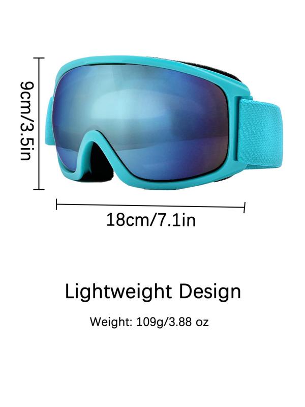 Anti-fog OTG Ski Goggles, UV Protection Over Glasses Ski Snowboard Goggles for Men, Women & Youth, Sports Eyewear for Outdoor Activities