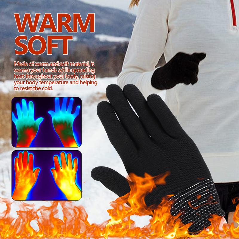 Ski cold protection hand care massage heating warm gloves cold protection outdoor sports ski winter warm nylon gloves