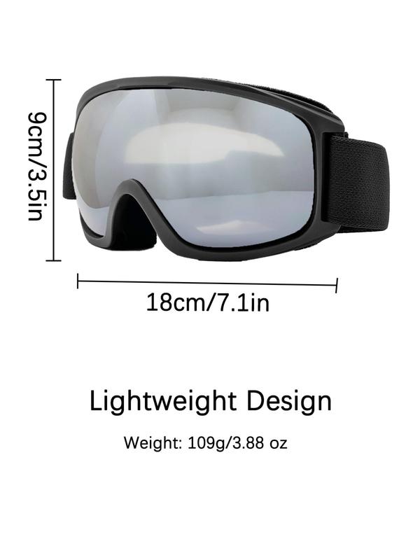 Anti-fog OTG Ski Goggles, UV Protection Over Glasses Ski Snowboard Goggles for Men, Women & Youth, Sports Eyewear for Outdoor Activities