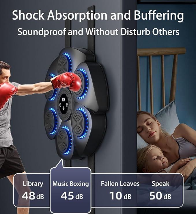 Music boxing machine Wall-mounted smart Bluetooth boxing equipment, suitable for boxing enthusiasts